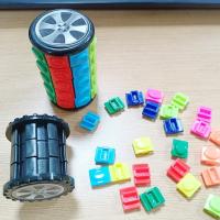 Juguete Educativo 3D Torre De Mano Fidget Para Niños Puzzle De Rota Y Desliza Nivel De 7 Cilindros Juego De Mentiras Para Adultos - details 2