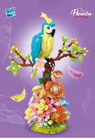 Bloques De Construcción Tema De Pájaro Con Flor Y Maceta Decoración Colorida Regalo Festivo Para Amigos Tamaño Pequeño ABS - details 0