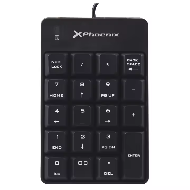 Teclado Numérico Phoenix Technologies USB 19 Teclas Indicador LED Portátil - 1