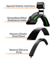 LimpiaFrente Pinceles De Limpieza Del Parabrisas Para Ssangyong Rexton 2002-2023 Pares De LimpiaFrente Frontales De Goma Natural Adecuados Para Todos Los Modelos - details 9