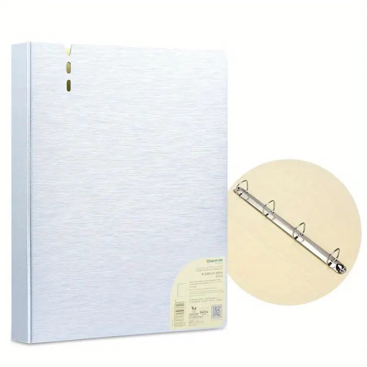 Nueva Carpeta Perforada Con 4 Agujeros D-Shaped Binder De Caja Transparente PP Archivo A4 Para Almacenamiento Rápido Y Organizado - 1