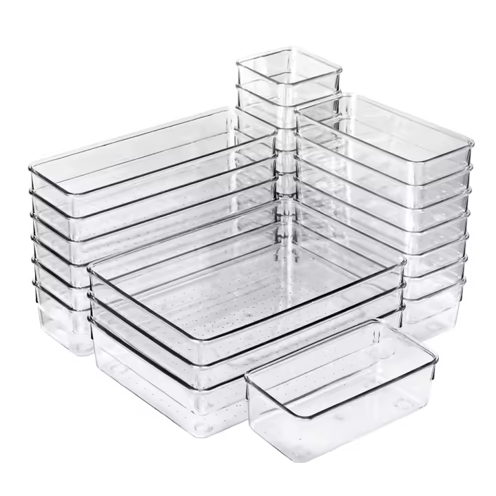 Set de 25 Cajones de Organización T-Lovendo | Transparentes - 1