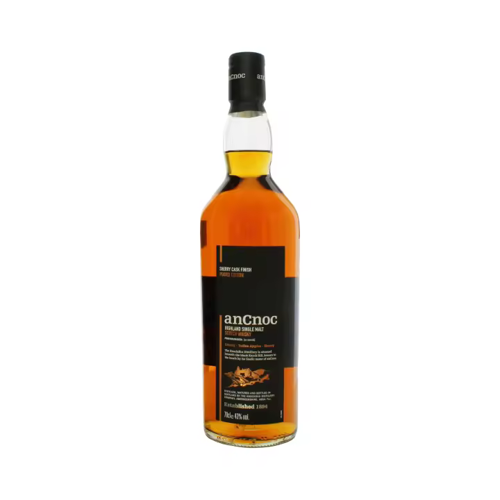 ANCNOC SHERRY CASK PEATED SINGLE MALT WHISKY 70CL 43% - 1