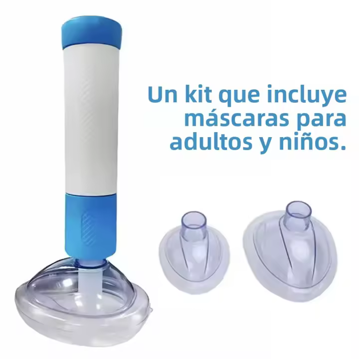 Máscara De Entrenamiento Para RCP Con Dispositivo Antigolpes Anti Asfixia Para Rescate Doméstico Kit De Primeros Auxilios Para Adultos Y Niños - 1