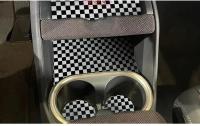 6Pcs Tapete De Cuero Antideslizante Para Puerta De Coche Mini Countryman U25 2024 2025 Soporte De Taza Y Ranura Decorativo - details 9