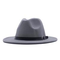 Sombrero De Paja Negra Para Hombres Y Mujeres Estilo Jazz Moda Casual Para Exteriores Primavera Verano Mezcla De Lana Y Poliéster - details 11
