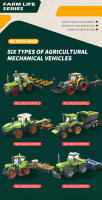Bloques De Construcción Educativos City Farm Farmer Mower Sower Harvester Juguetes Para Niños Bloques De Plástico ABS Compatible Con Lego Regalos Para Niños Mayores De 3 Años - details 1