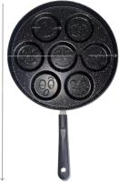 Sartén antiadherente para panqueques para un desayuno perfecto, sartén antiadherente de dibujos animados de siete agujeros fácil de limpiar para el desayuno en casa, sartén para freír, sartén para hornear, sartén de artefacto - details 6