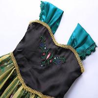 Vestido De Princesa Elsa De Halloween Para Niñas Disfraz De Reina De Hielo Anna Coronación Elegante Vestido De Fiesta Cumpleaños - details 4