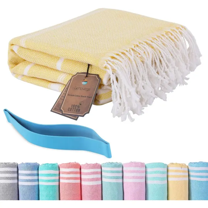 ZVD Toalla de playa Toalla de playa para piscina grande Algodón puro Toalla de baño ligera para hombres y mujeres Toalla de playa a prueba de arena Accesorios para el hogar - 1