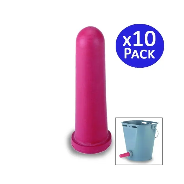 Suinga - Paquete de 10 Tetinas para Terneros - Modelo Universal - Material de Alta Calidad - 1