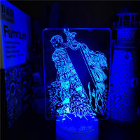 Lámpara LED 3D De Acrílico Berserk Guts Ilusión Anime Luz Nocturna Colorida USB Para Decoración De Habitación Infantil Regalos De Manga - details 15