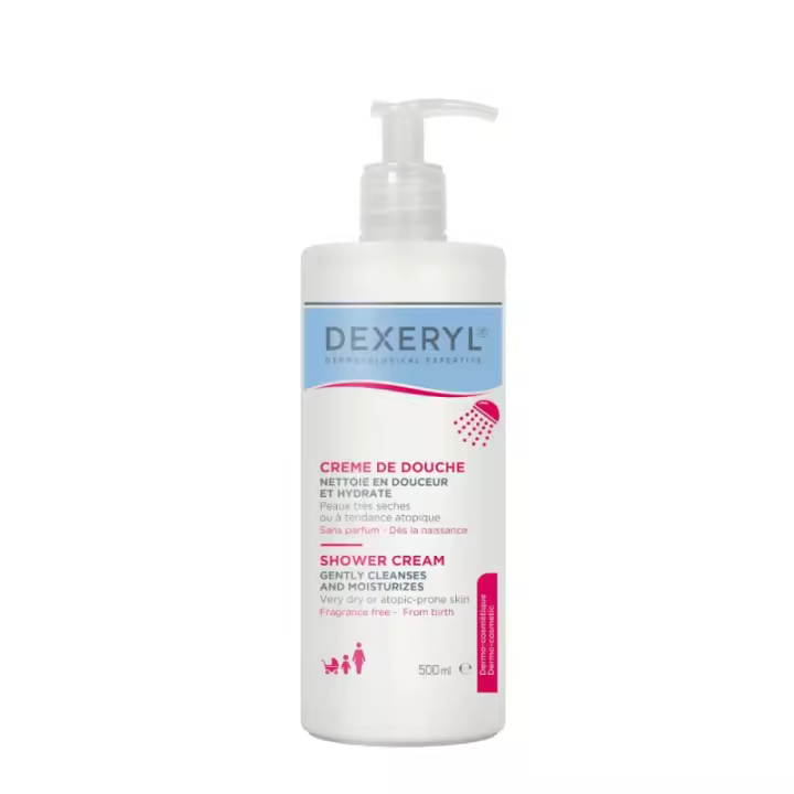 Dexeryl Crema de Ducha Limpiadora 500ml para Piel Seca y Atópica - 1