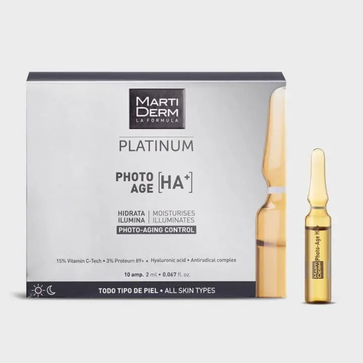 Martiderm Ampollas Photo Age HA+ - 30 unidades - Hidrata, Ilumina y controla en envejecimiento - 1
