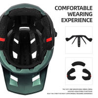MTB Bike Race Casco DE UNA Pieza Orejas Slip-On Cascos de todo el mundo - details 3