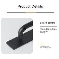 Manija De Puerta Sin Perforar De Aluminio Para Armario De Cocina Adhesiva Para Inodoro Y Ventanas Sliding Knobs Accesorios De Muebles Hardware - details 5