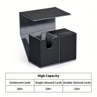 Caja De Naipes Con Caja De Dados Capacidad Para 200 Cartas Dobladas PU Cuero Caja De Colección Para Juegos De Naipes Magic - details 4