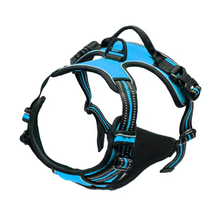 Azul, Talla M-True Love Arnés Antitirones para Perros Reflectante Ajustable, Arnés para Perros Fácil de Poner Ajustable con Arnés para Perros - 1