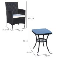 Juego de asiento de muebles de Balcón para 2 personas - details 6