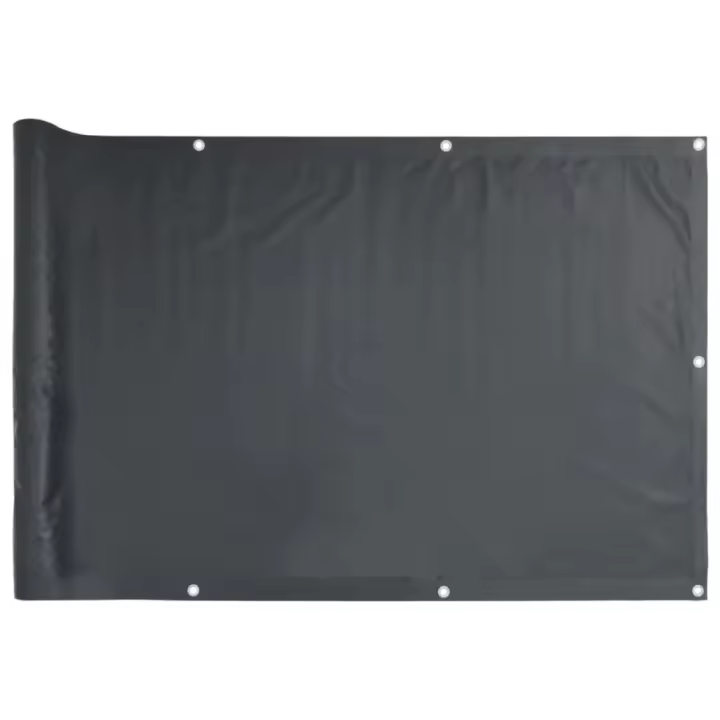 Biombo para Balcón de Tela Oxford antracita 75x300 cm - 1