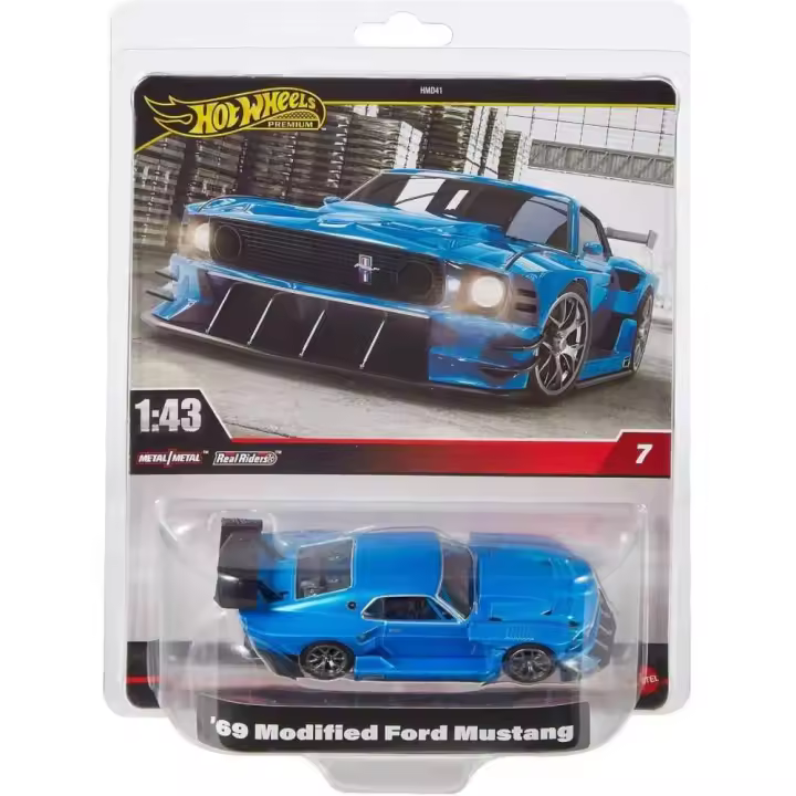 Hot Wheels Premium '69 Modified Ford Mustang 1/43  Número 7 - 1