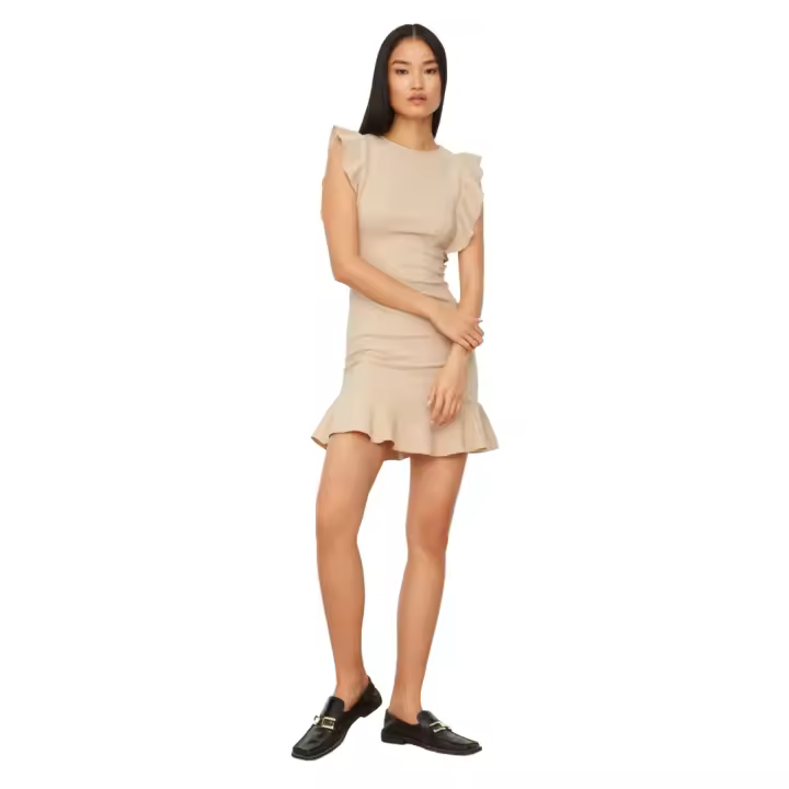 Trendyol Lilac Mini Woven Ruffle Detail Woven Dress Twoss19Xb0075 - 1