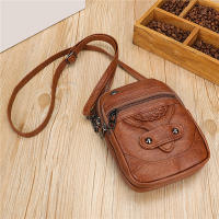 Bolso Pequeño De Cuero Suave Multifuncional Para Mujer Estilo Vintage Bolso Cruzado Monedero Teléfono Móvil Bolso De Mano - details 1