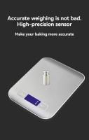 Báscula Electrónica De Cocina Precisa Para Pastelería Y Hornear 10kg/1g Pequeña Y Accurate Para Alimentos Material De Acero Inoxidable - details 5