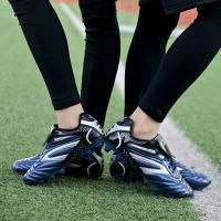 Zapatos De Fútbol Para Hombres Nuevos De Cuero Alto Top Training Cleats Deportivas Respirables Talla True Flywire PU Para Principiantes Outdoor Lawn - details 16