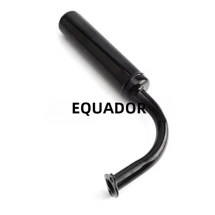 Escape De Muffler Negro/Plata Para Bicicleta Motorizada 80cc 66cc 49cc Accesorios Para Motor De Dos Tiempos Alta Calidad Pieza Por Pieza - 1