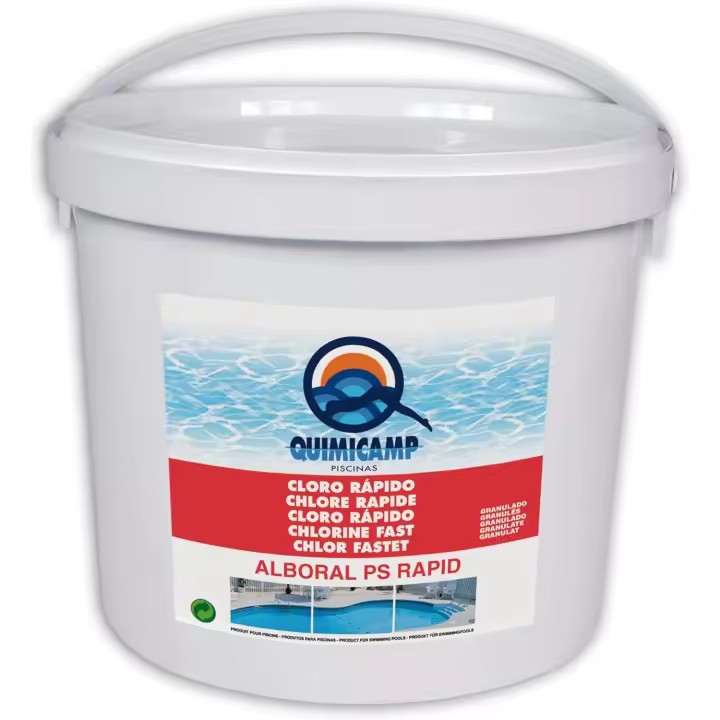 Cloro rápido granulado Alboral PS Rapid Quimicamp ideal para cloración súper rápida del agua de la piscina y como mantenimiento del mismo - 1