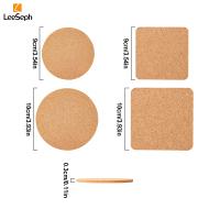 Juego De Coasters De Madera De Goma Leeseph Multifuncional Resistente Al Calor Para Hot Pots Pans Tazas Y Cristales Plantas - details 0