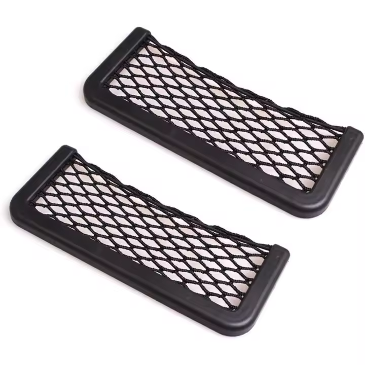 Bolsa de red de almacenamiento para coche de 2 piezas con marco para caravanas, autocaravanas y barcos - 1