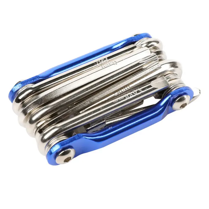 Kit De Reparación De Bicicleta Portátil Multifuncional 11 En 1 Para Ciclismo Al Aire Libre Herramientas De Acero Para Mantenimiento De Vehículos De Movilidad - 1