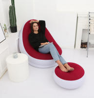 OTAUTAU Sofá Inflable Con Taburete Estuche Reclinable Portátil Para Camping Y Jardín Color Único Producto SF029 - details 9