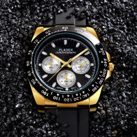 Reloj De Pulsera Masculino PLADEN Con Cronógrafo Resistente Al Agua Y Luminoso Correa De Goma Estilo Clásico De Negocios Para Caballeros - details 6