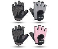 Guantes De Gimnasio SKDK Para Levantamiento De Pesas Y Crossfit Palma De Silicona Transpirables Accesorio De Fitness Para Hombres Y Mujeres Tallas S M L XL - details 8