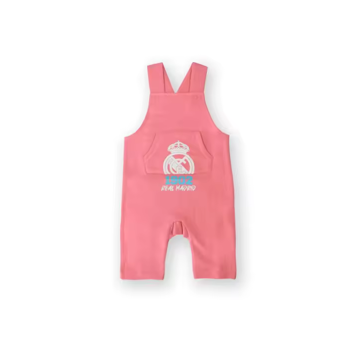 Peto rosa Real Madrid para bebé - Conjunto de ropa para niña ¡Convierte a tu pequeña en una verdadera fanática del Real Madrid! - 1