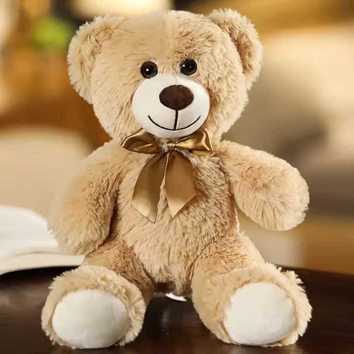 Oso De Peluche Teddy Color Marrón Suave Juguete Para Bebé Decoración De Habitación Regalo Para Showers De Bebés Tipo De Peluche - 1