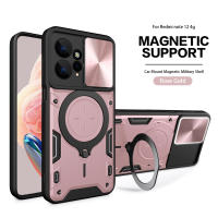 Funda Protectora Magnética Magsafe Para Redmi Note 12 4G 12s Con Anillo Metálico Y Protección De Cámara Cubierta Hybrída Compatible Con Redmi Note12 pro plus - details 13