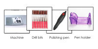 Máquina De Uñas Profesional 20000RPM Con Conjunto De Brocas Y Archos Para Remover Esmalte De Gel Herramientas De Pulido De Uñas Bajo Ruido Kit De Archos - details 1