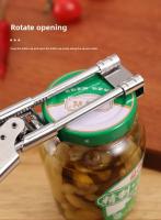 Aguja De Botella De Acero Inoxidable Con Tapa Giratoria Manual Antideslizante Herramienta De Cocina Abrebotellas Ajustable - details 4