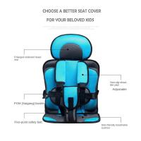 27.8*11 inch car travel seat cushion, portable seat belt, foldable car seat protector, children's travel accessories, easily foldable and machine washable, multiple colors available - details 2