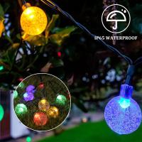 Luces De Cadena Solares IP65 Impermeables Para Jardín Con 8 Modos Luces De Globo Cristal Solar Autónomo Para Exterior Y Decoración De Fiestas - details 11