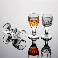 6pcs Vaso De Espirits Goblet 10ml Pequeño Volumen Vidrio Baijiu Vaso De Vino Dispensador Transparente Vajilla Ecológica - details 3