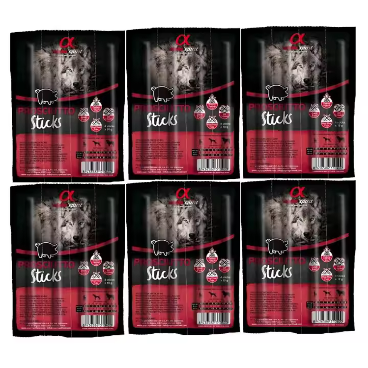 Pack de 6 - Alpha Spirit Ristra de Jamón (4 Barritas) - 1