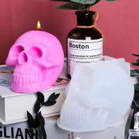 Molde De Silicona 3D De Cráneo Para Velas Y Jabón DIY Herramienta De Cera Epoxy Para Decoración De Halloween Regalos Para El Hogar - details 1