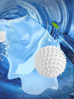 Bola De Lavado Antidesatornilladora TPR Blanca Pura Para Eliminación De Suciedad Y Enredos En Lavadora Circulares - details 3