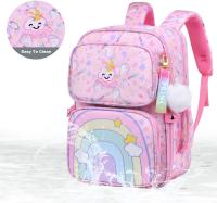 Mochara Escolar Arcoíris para Escuela Primary, mochara para niñas de gran capacidad, mochila Ligera para rebocir La Carga, protección de la columna vertebral, mopila Escolar para niños - details 4