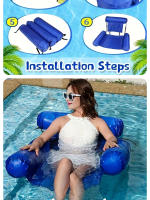 Hamaca De Agua Inflable PVC Para Verano Silla De Tendencia Flotante Plegable Para Piscina Deportes Acuáticos Playa Suministros De Piscina - details 5